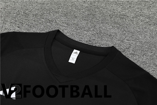 Manchester United Training T Shirt + Shorts Black 2023/2024