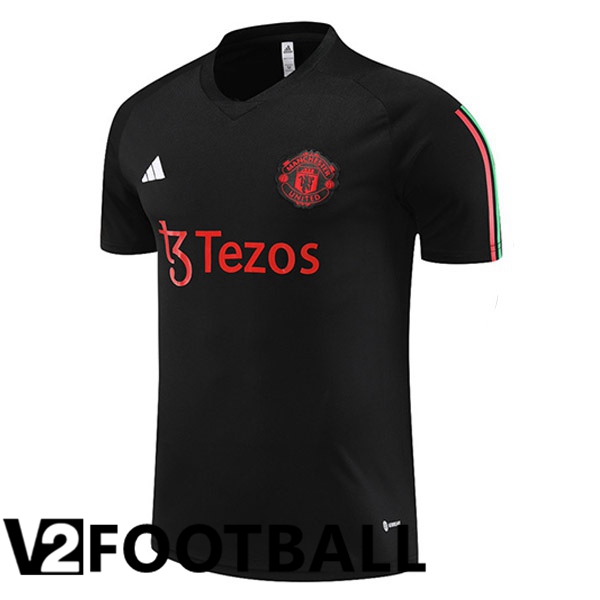 Manchester United Training T Shirt Black 2023/2024