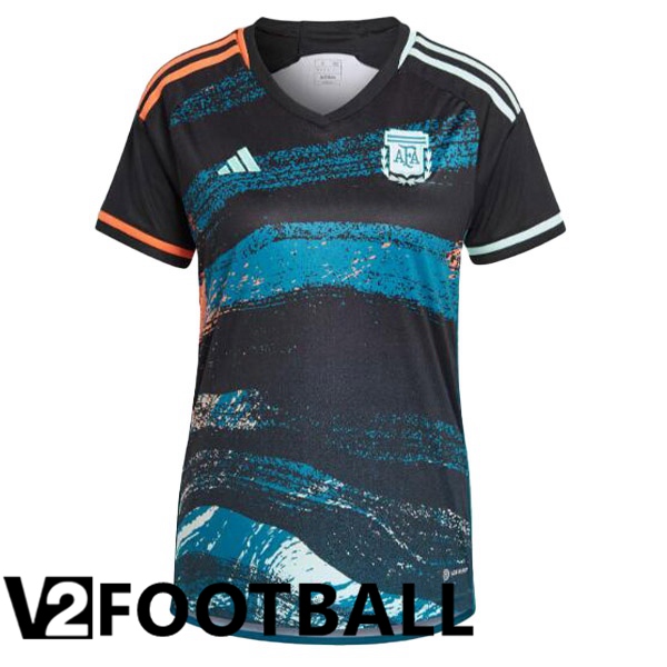 Argentina Womens Football Shirt Away Black 2023/2024