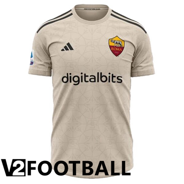 AS Roma Football Shirt Away Brown Leaked Version 2023/2024