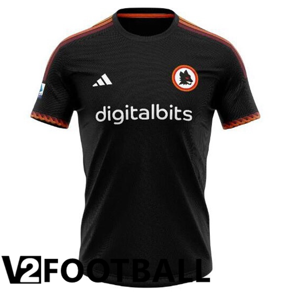 AS Roma Football Shirt Third Black Leaked Version 2023/2024