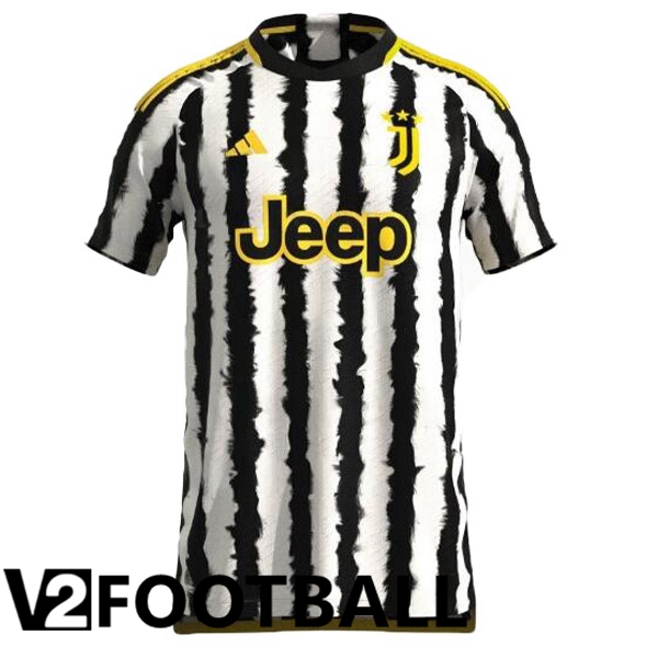 Juventus Football Shirt Home Black White Leaked Version 2023/2024