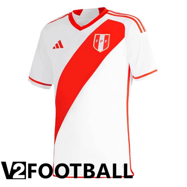 Peru Football Shirt Home White 2023/2024