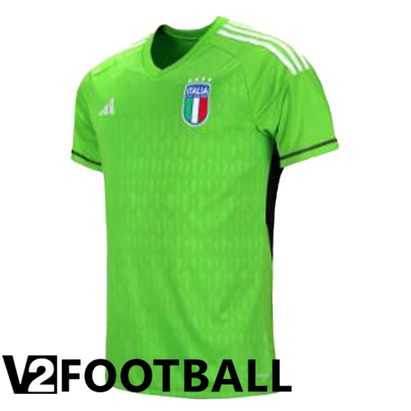 Italy Goalkeeper Football Shirt Green 2023/2024