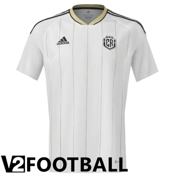 Costa Rica Football Shirt Away White 2023/2024