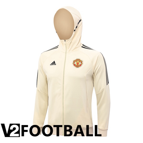 Manchester United Training Jacket Hoodie Brown 2023/2024