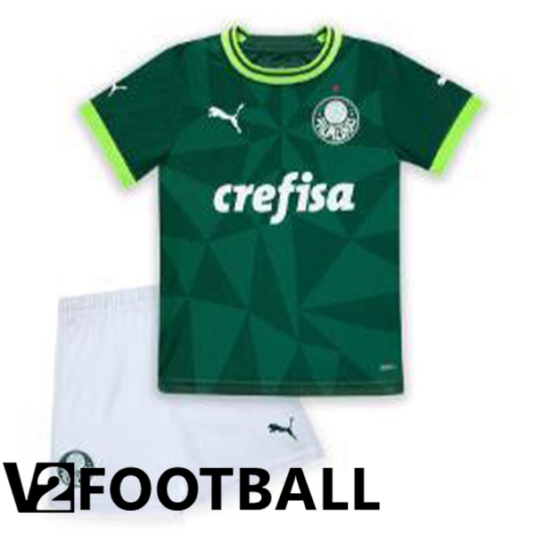 Palmeiras Kids Football Shirt Home Green 2023/2024