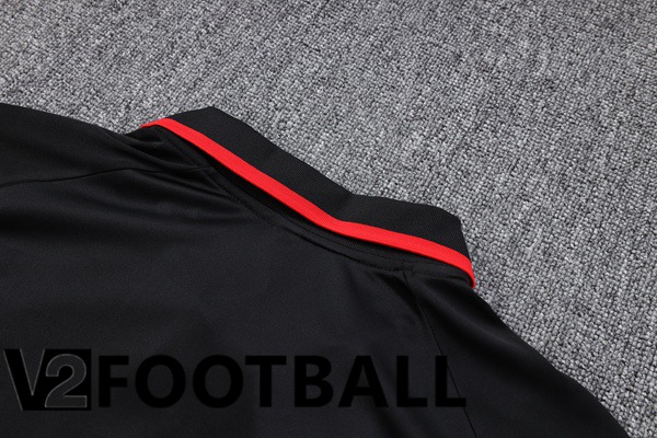 AC Milan Soccer Polo + Pants Black 2023/2024