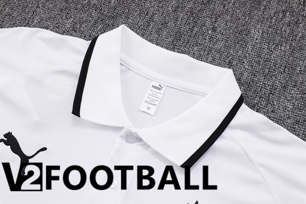 Dortmund BVB Soccer Polo + Pants White 2023/2024