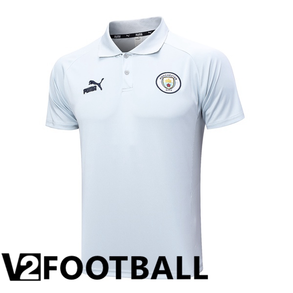 Manchester City Soccer Polo White 2023/2024