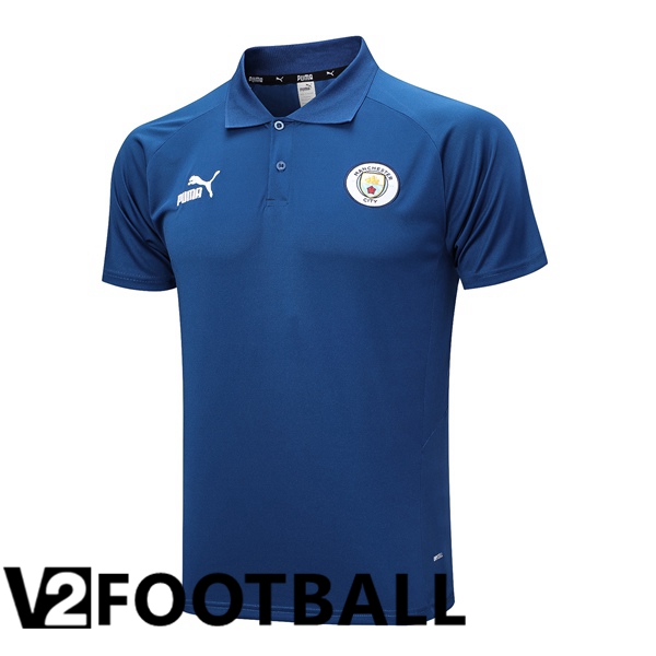 Manchester City Soccer Polo Royal Blue 2023/2024