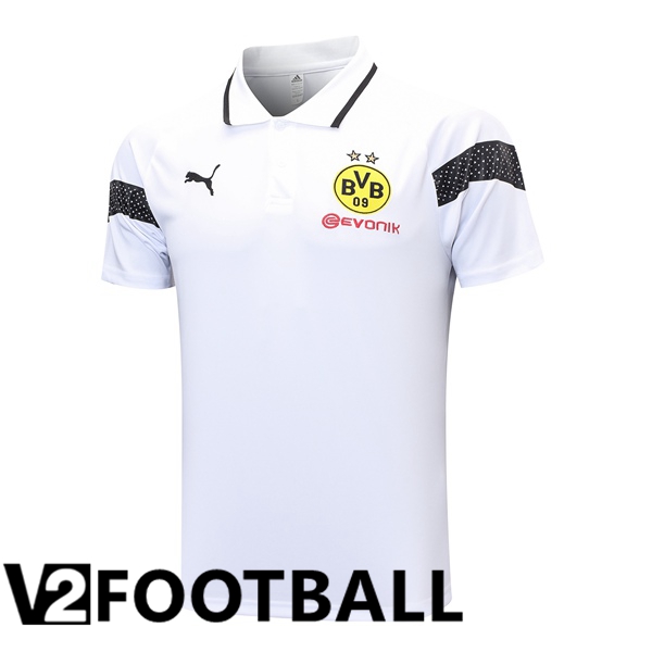 Dortmund BVB Soccer Polo White 2023/2024