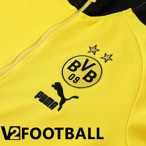 Dortmund BVB Training Jacket Suit Yellow 2023/2024