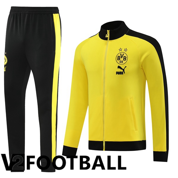 Dortmund BVB Training Jacket Suit Yellow 2023/2024