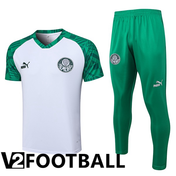 Palmeiras Training T Shirt + Pants White 2023/2024