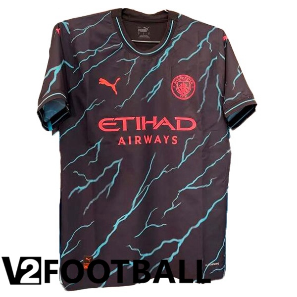 Manchester City Football Shirt Third Black Leaked Version 2023/2024