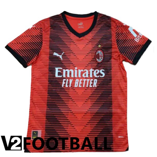 AC Milan Football Shirt Home Red Leaked Version 2023/2024