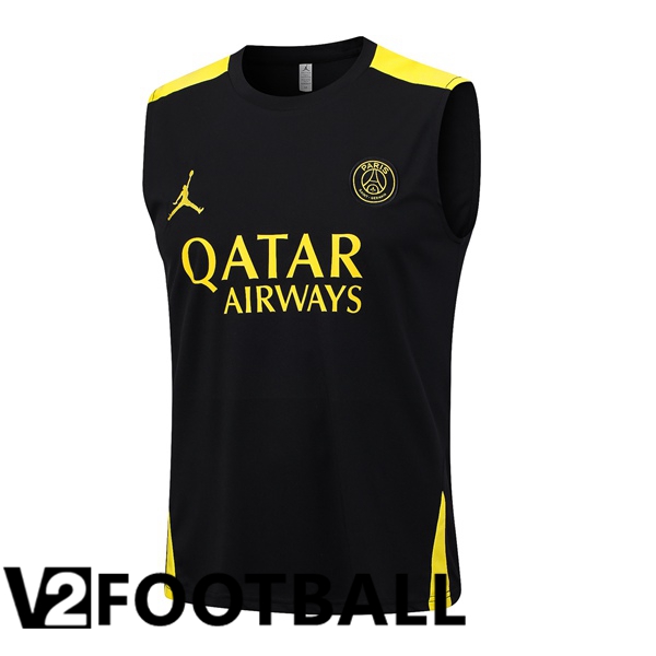 Paris PSG Soccer Vest Black 2023/2024