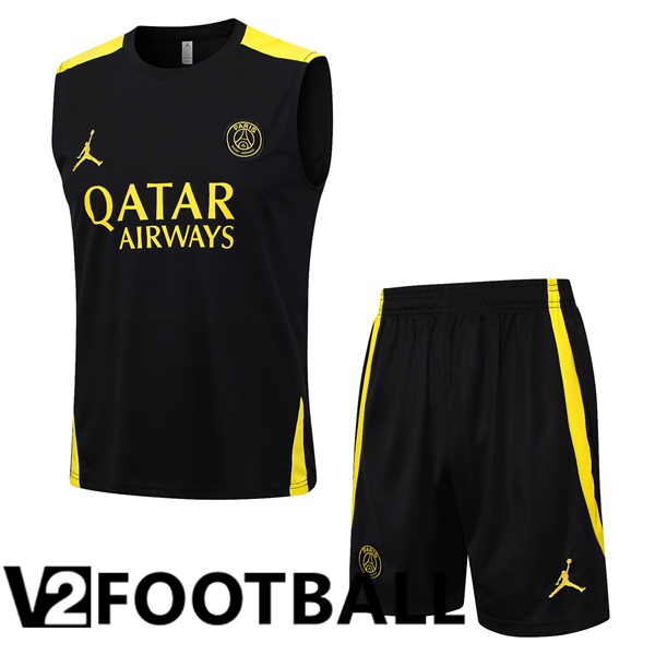 Paris PSG Soccer Vest + Shorts Black 2023/2024