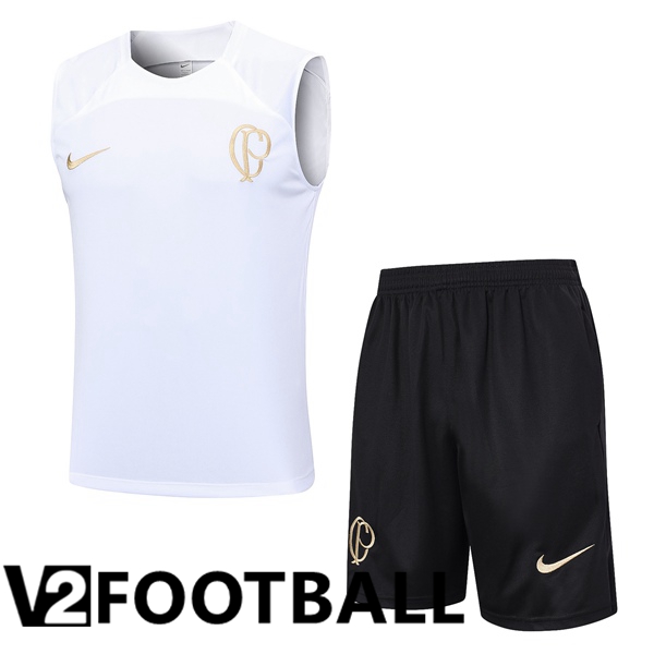 Corinthians Soccer Vest + Shorts White 2023/2024