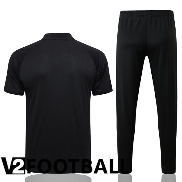 Corinthians Soccer Polo + Pants Black 2023/2024