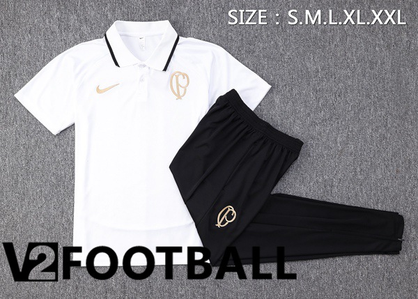 Corinthians Soccer Polo + Pants White 2023/2024