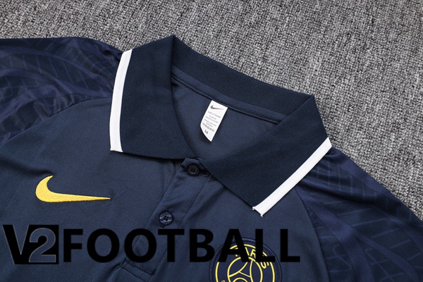 Paris PSG Soccer Polo + Pants Royal Blue 2023/2024