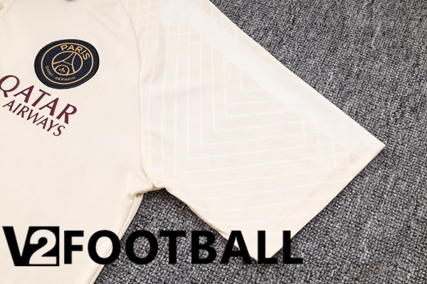 Paris PSG Soccer Polo + Pants Brown 2023/2024