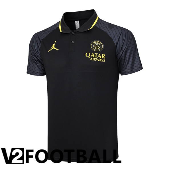 Paris PSG Soccer Polo Black 2023/2024