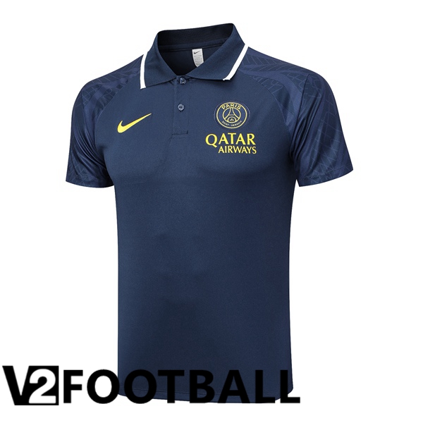 Paris PSG Soccer Polo Royal Blue 2023/2024