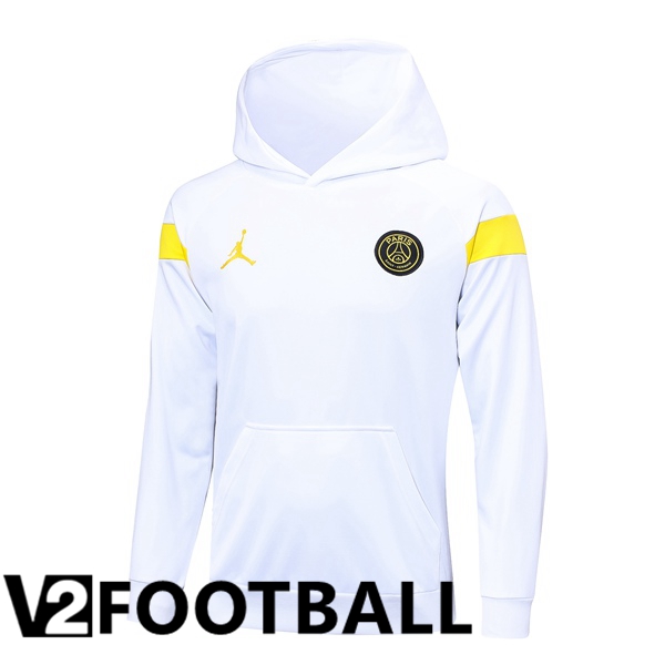 Paris PSG Training Sweatshirt Hoodie White 2023/2024