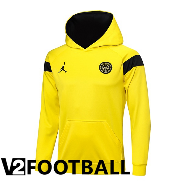 Paris PSG Training Sweatshirt Hoodie Yellow 2023/2024