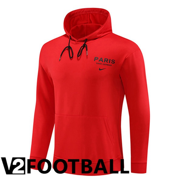 Paris PSG Training Sweatshirt Hoodie Red 2023/2024