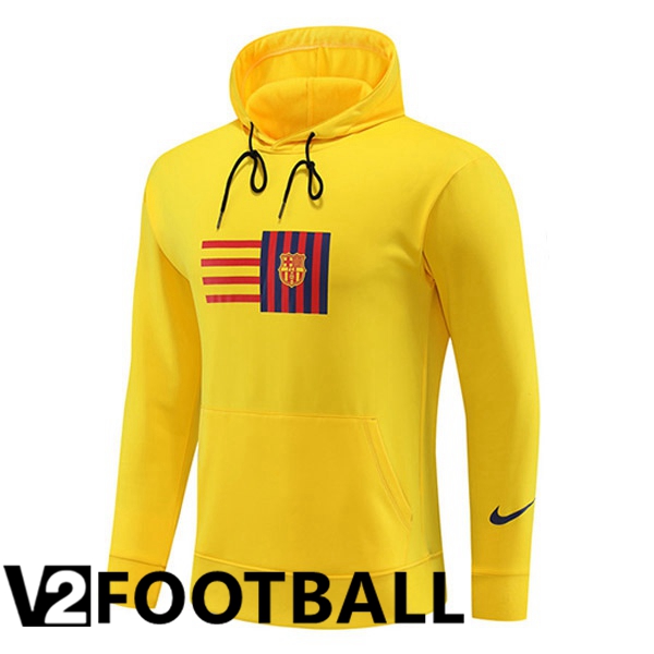 FC Barcelona Training Sweatshirt Hoodie Yellow 2023/2024