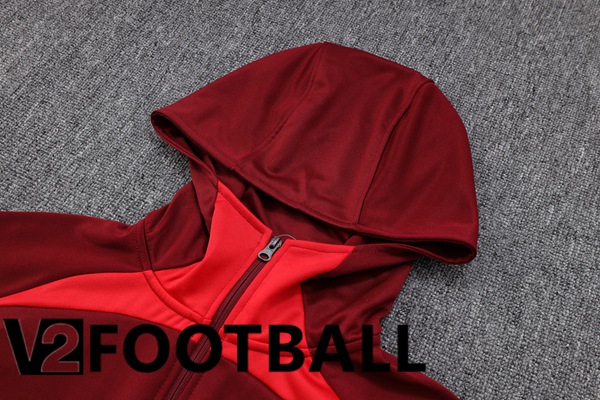 Portugal Training Tracksuit Hoodie Red 2023/2024