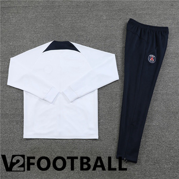 Paris PSG Training Jacket Suit White 2023/2024