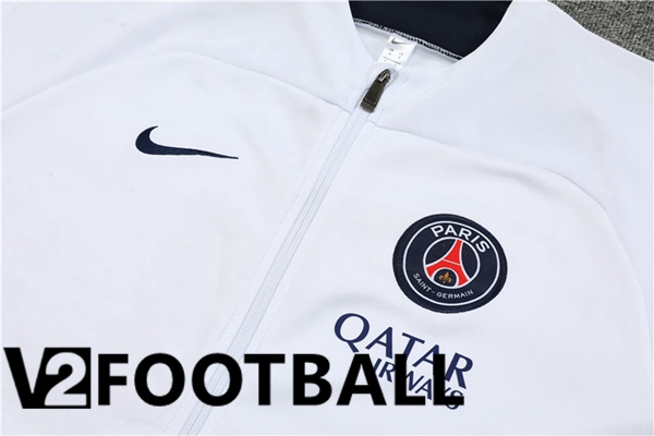 Paris PSG Training Jacket Suit White 2023/2024