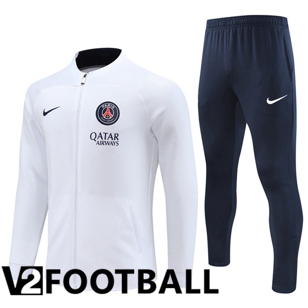 Paris PSG Training Jacket Suit White 2023/2024