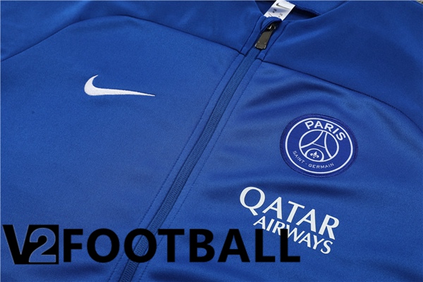 Paris PSG Training Jacket Suit Blue 2023/2024