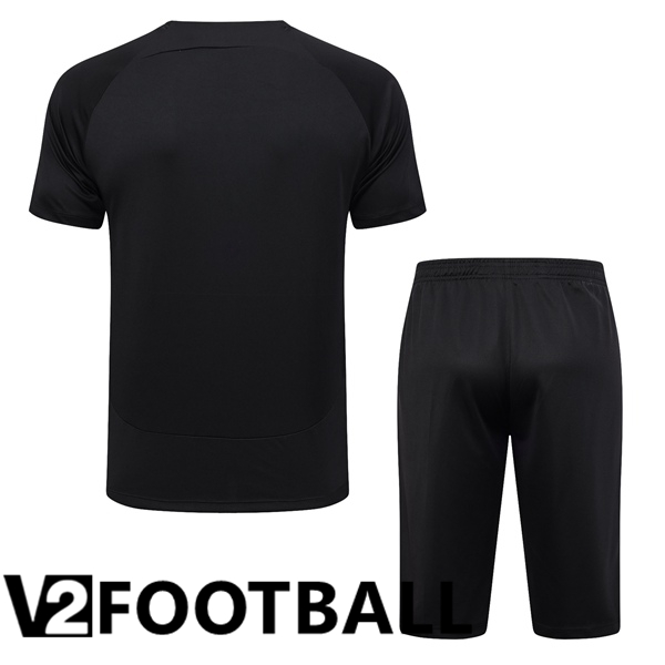 Corinthians Training T Shirt + Shorts Black 2023/2024