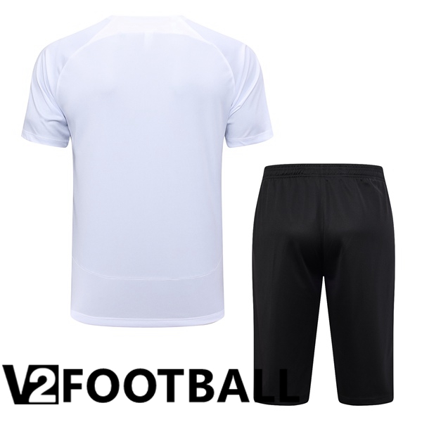 Corinthians Training T Shirt + Shorts White 2023/2024