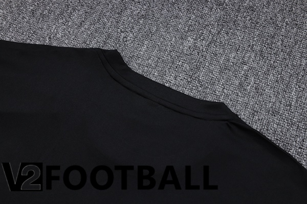 Paris PSG Training T Shirt + Shorts Black 2023/2024