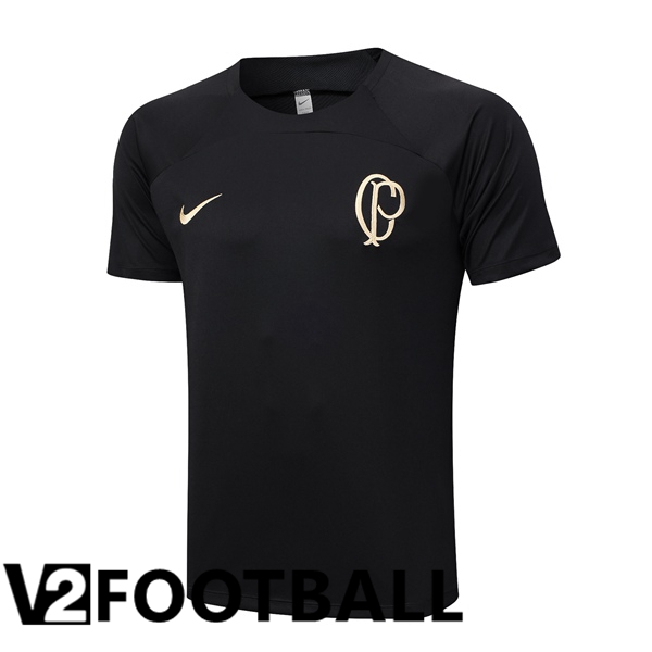 Corinthians Training T Shirt Black 2023/2024