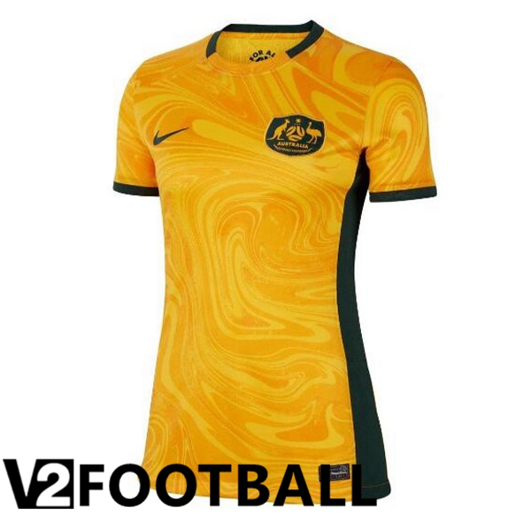 Australia Womens Football Shirt Home Orange 2023/2024