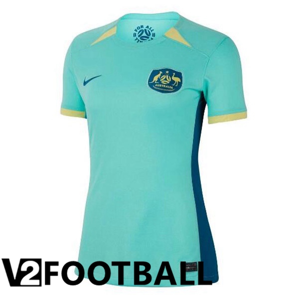 Australia Womens Football Shirt Away Cyan 2023/2024