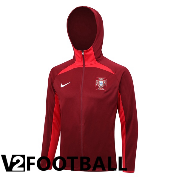 Portugal Training Jacket Hoodie Red 2023/2024