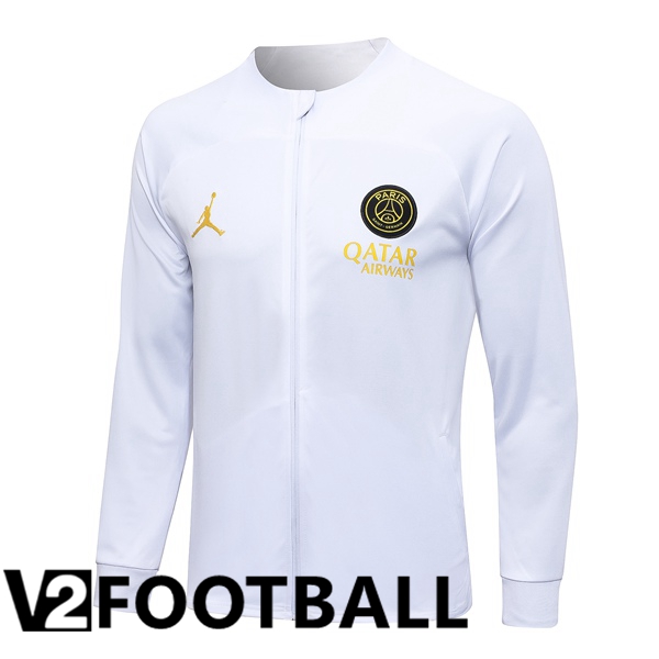 Paris PSG Training Jacket White 2023/2024