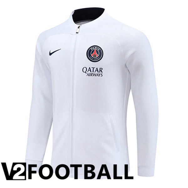 Paris PSG Training Jacket White 2023/2024