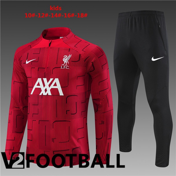 FC Liverpool Kids Training Tracksuit Suit Red 2023/2024