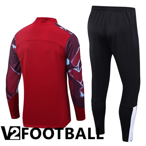 West Ham Training Tracksuit Suit Red 2023/2024